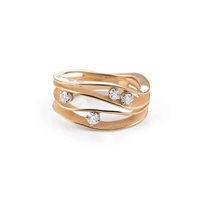 Ring Annamaria Cammilli Woman Dune in Rose Gold Diamante 0.27 Ct GAN0778J-15 - GAN0778J-15